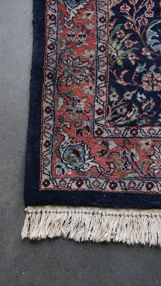 Image 1 of Grand chemin de table vintage de 6 mètres de long avec bleu