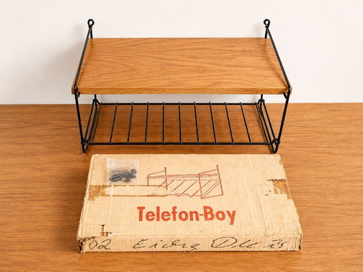 Bandeja telefónica original String Telefon-Boy de los años 70