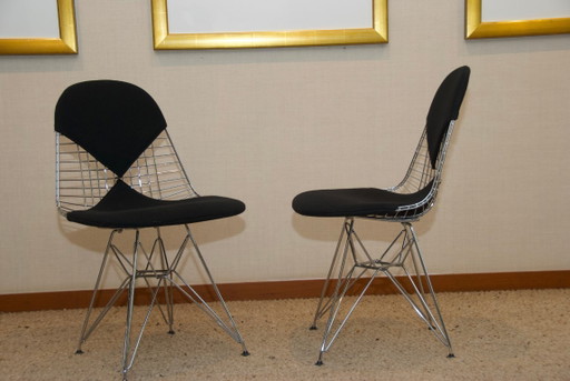 Vitra Eames Wire Chair DKR cromo: zwart hopzak