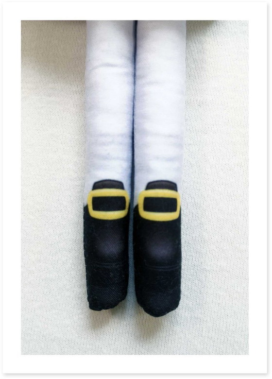 Image 1 of Moliere Art Doll | Handmade Textile Figurine | French Playwright Gift | Literature Teacher Gift | Library Decor