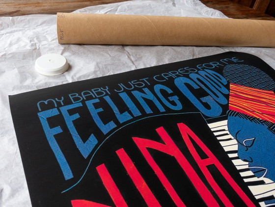 Image 1 of Nina Simone, one of the greatest Divas in Jazz history - Poster 50x70 cm