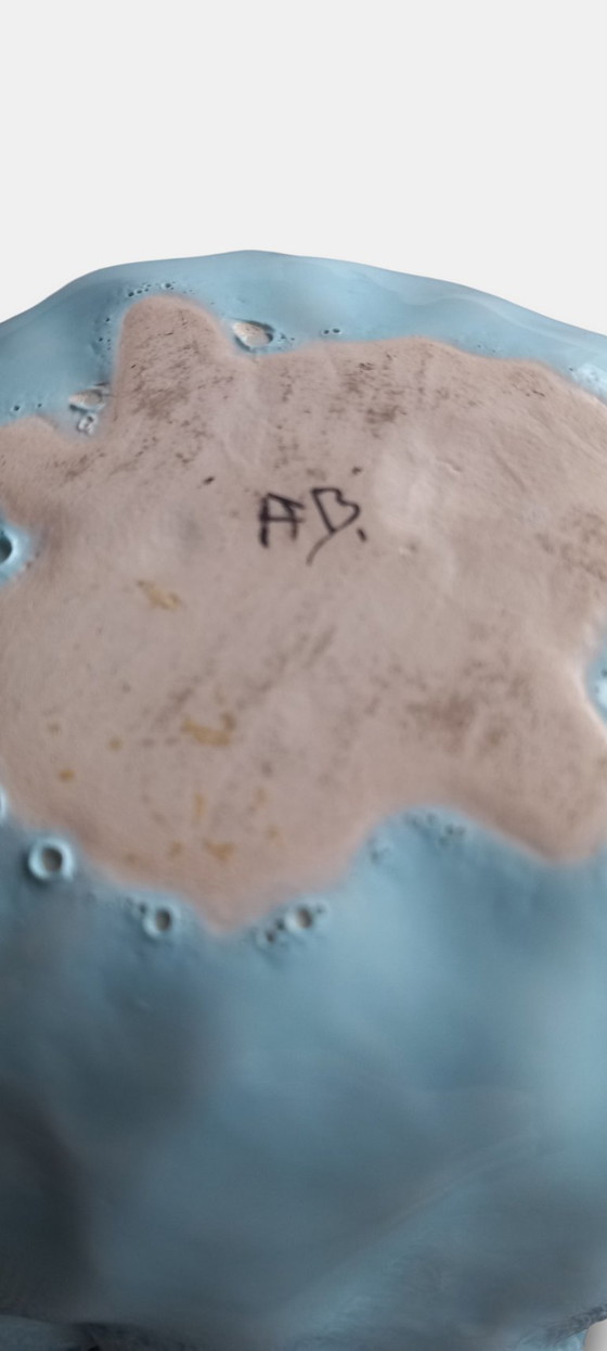 Image 1 of Vintage (1950-1970) decoratief keramische schaal uit de mid-century periode (ca. 1950–1970).