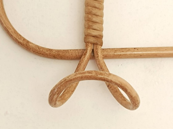 Image 1 of Portemanteau imitation rotin a 4 parères doubles