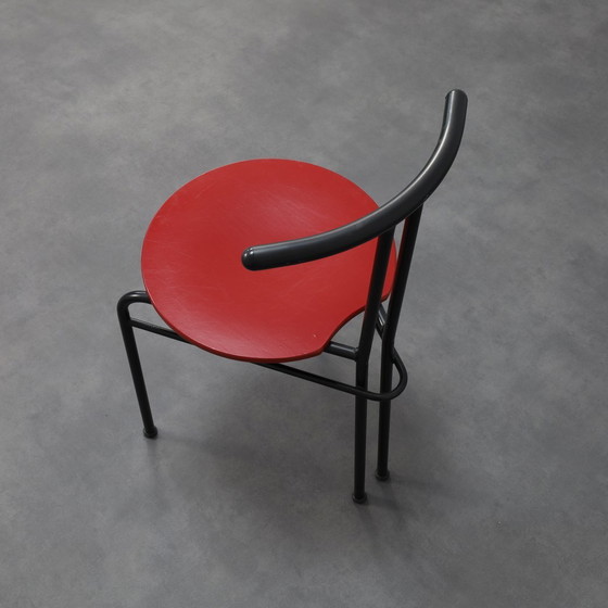 Image 1 of Satz von 4 postmodernen Esszimmerstühlen, 1980er Jahre