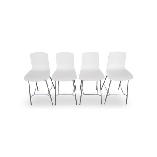 Set di 4 sgabelli da bar Vitra HAL RE, versione cucina, Jasper Morrison