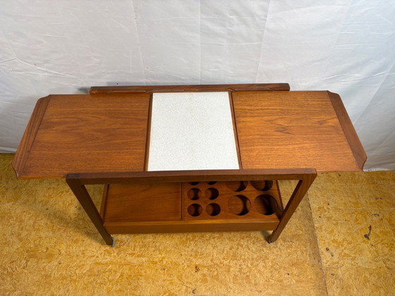 Prachtige Vintage Remploy Teak Uitschuifbare Serveerwagen | 1960 | Scandinavisch Design | Mid-Century Retro (photo 9 of 15)