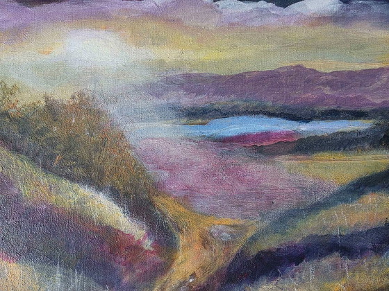 Dipinto a olio paesaggistico impressionista vintage e suggestivo – Dipinti e disegni, Tela (photo 10 of 12)