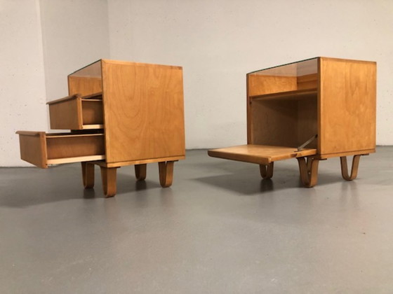 Image 1 of Comodini Pastoe serie Birch Cees Braakman anni '50/'60