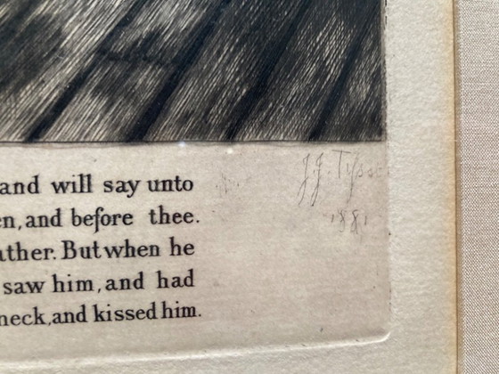 Image 1 of Tissot 1881 4 Etchings ‘The Prodigal Son’