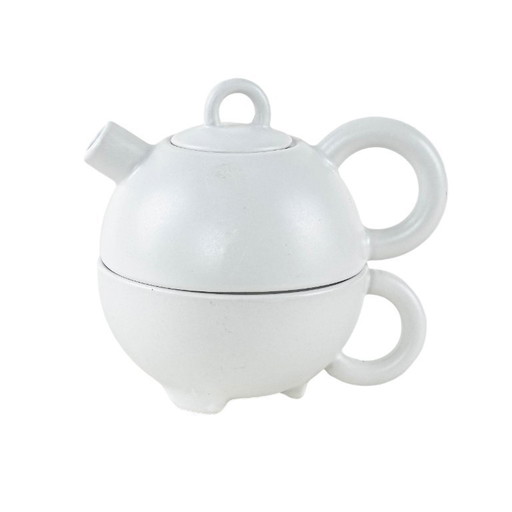 Teapot and cup set, Danish design, 1990s, manufactured by Broste Copenhagen