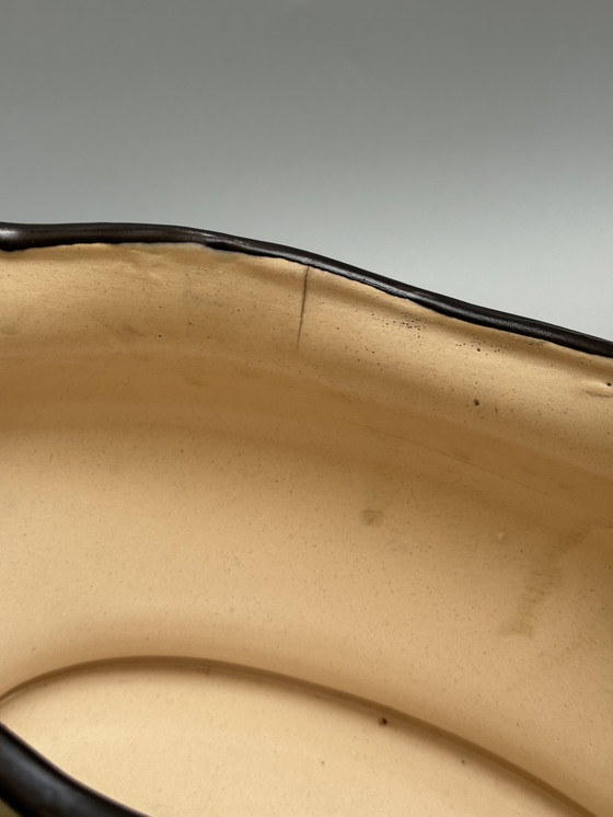 Image 1 of  Art Deco Hand-Painted Jardinière by C.M. Bergen, Belgium (c. 1920s–1930s) 