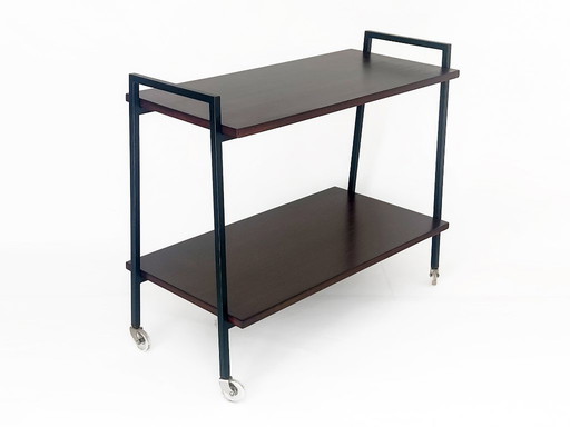 tavolino vintage con ruote