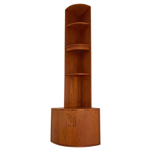 Mobiletto angolare da parete in teak danese 1960