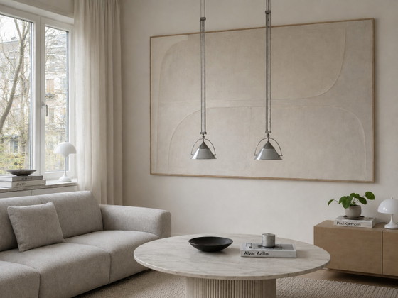 Pair Artemide Litech MIKADO Pendant Lights – F. A. Porsche – 1980s design – Ceiling lights, Metal (photo 2 of 9)