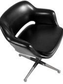 Coppia di poltrone Executive Model 71 di Eero Saarinen (1950), iconica produzione italiana su licenza Knoll.
