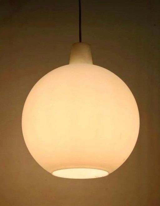 2 lampade a sospensione vintage Louis Poulsen Satellite Ø35cm