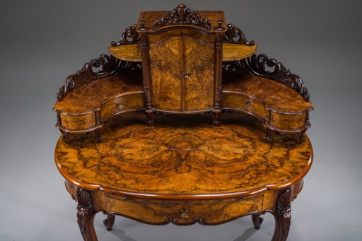 Escritorio Tocador Antiguo Louis Philippe de Nogal, 1860 – bureau, Wood (photo 2 of 28)