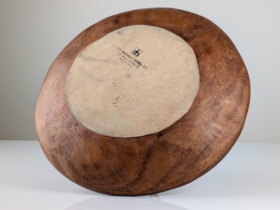 Image 1 of Sculpture en bronze et bois de David Marshall, coupe à fruits, style brutaliste organique, années 1980