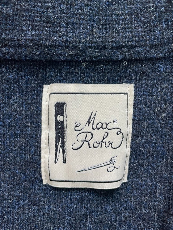 Image 1 of Max Rohr – Cárdigan icónico «Hecho en Italia» – 100 % lana virgen