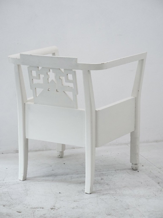 Art Deco, Belle Époque Armchair attributed to Ateliers Martine – Side chairs, Wood (photo 6 of 26)
