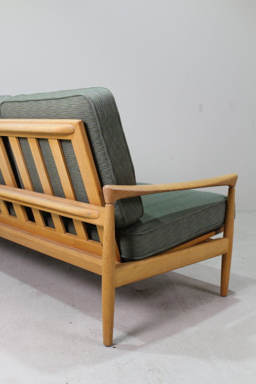 Vintage Bank Erik Wørts IKEA Eiche, grün