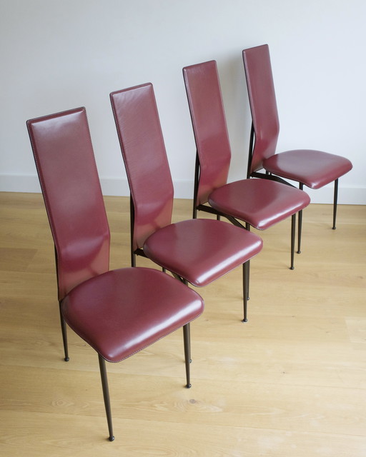 4x Fasem S44 eetkamerstoelen