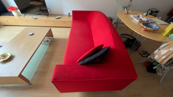 Divano di design Topform – Rosso, 3 posti – Design olandese senza tempo – Divani 3 posti, Textile (photo 8 of 12)