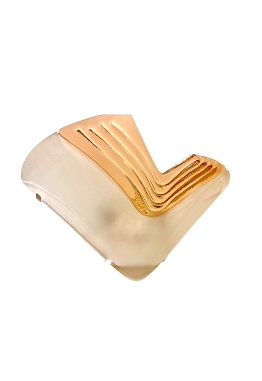 La murina Glass murano wall lighting pair , Italy 1980