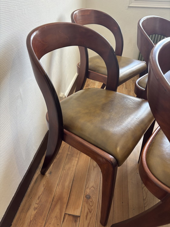 Chaises Baumann Modèle Gondole – Chaises de salle à manger, Wood, Skai (photo 3 of 11)