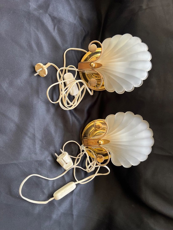 Complete Vintage DeKnudt Lampenset – Plafondlamp + 2 Wandlampen – België Jaren 70 – Plafondlampen, Brass (photo 5 of 5)