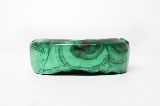Image 1 of Solid Malachite Ashtray