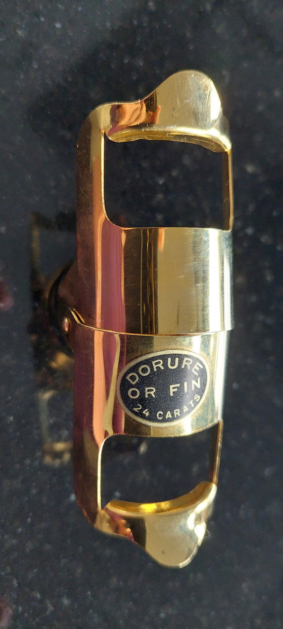 Image 1 of Champagnerverschluss des Weinguts Pommery, 24-karätig vergoldet