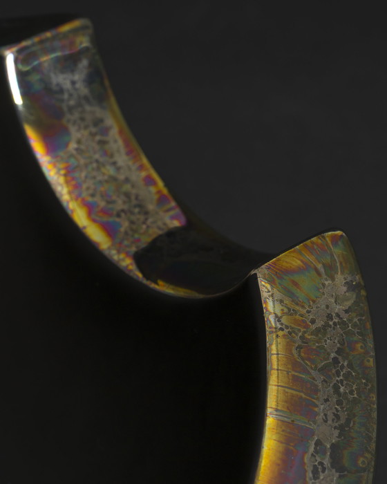 Image 1 of Rosenthal Jan Van Der Vaart + H. Drexler Handbemalte Schale Porcelaine Noire 90s