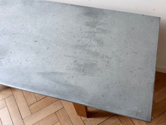 Image 1 of Terence Conran “Capucin” Table in zinc, 1997 – Original