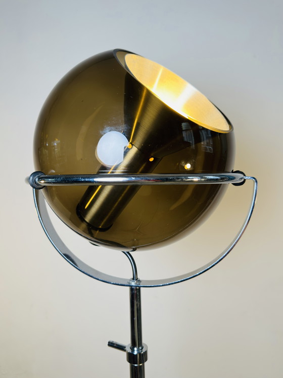 Image 1 of Lampadaire GLOBE 2000 PAR FRANK LIGTELIJN POUR RAAK AMSTERDAM, PAYS-BAS, années 1960