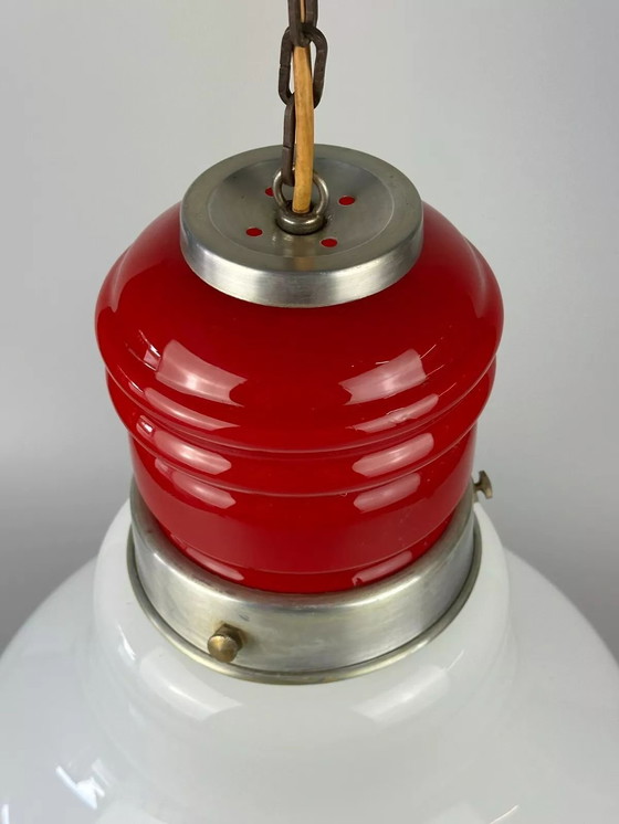 Image 1 of Lampada a sospensione anni '60-'70 Lampada da soffitto in vetro di Murano Italia Design Space Age