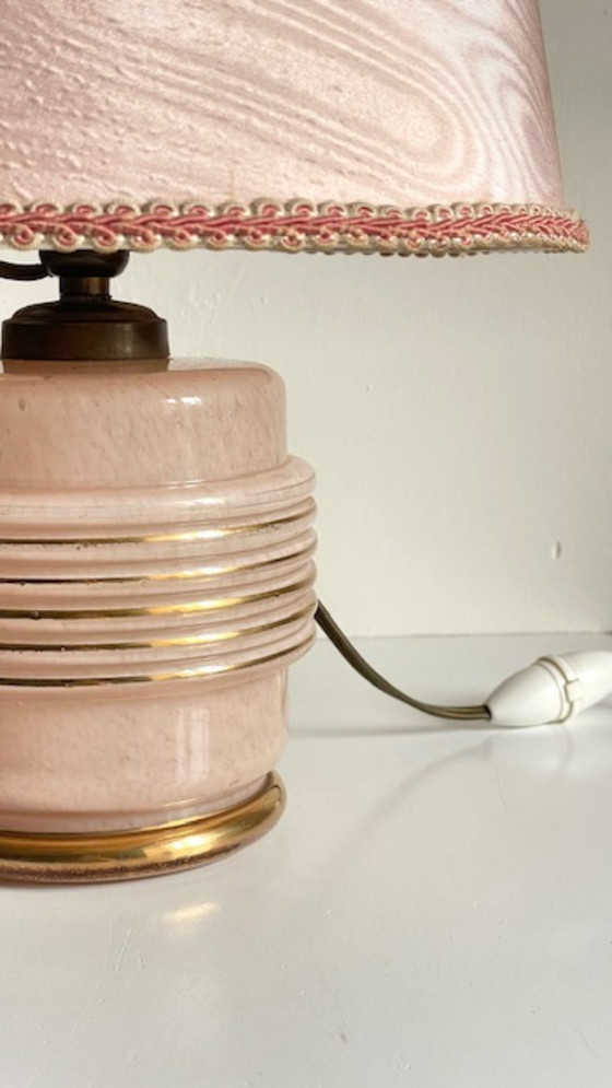 Image 1 of Clichy Glass Lamp, Art Deco