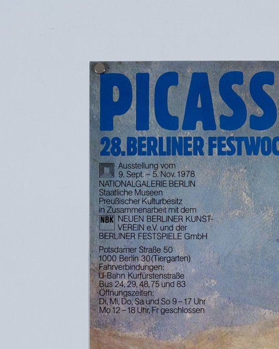 Image 1 of Picasso der Zirkus – Originele vintage tentoonstellingsposter van Pablo Picasso uit 1978 – Modern – 102x76 cm A1