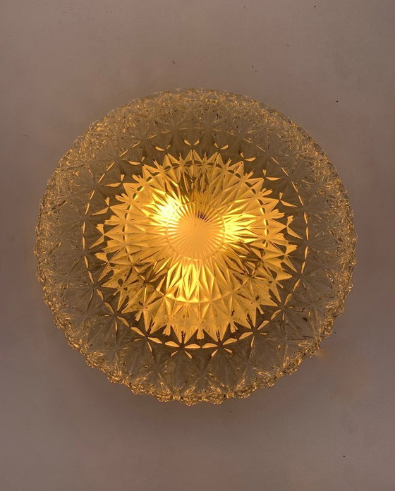Image 1 of Large restored single ceiling light - wall light - made in Italy