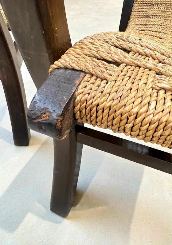 Zeldzaam! 1 van 2 identieke Erich Dieckmann originele Bauhaus fauteuil, circa 1925, gemaakt in Duitsland. (photo 6 of 10)