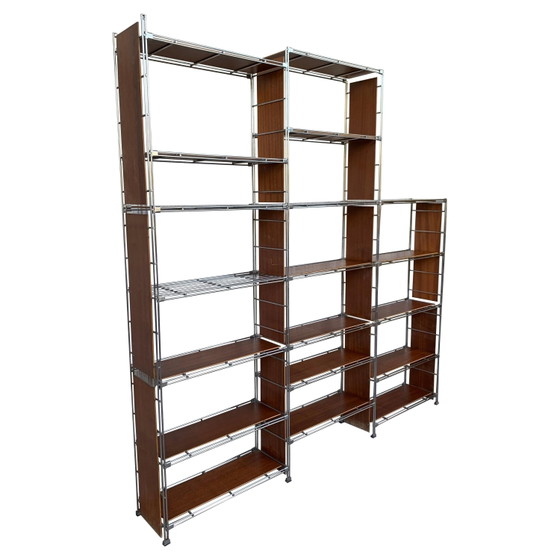 Lips Vago Sistema di Scaffalature Metalliche Congresso Mid Century 1960 – Librerie, polished steel (photo 6 of 26)