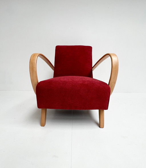 Fauteuil Jindrich Halabala remis à neuf, années 1950