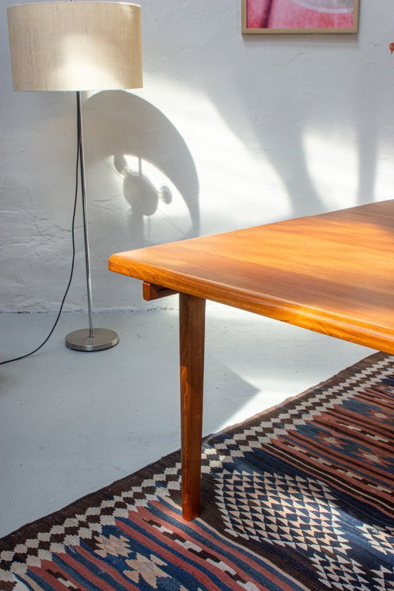 Image 1 of Vintage teak dining table, Danish Mid Century, 1960s, solid wood