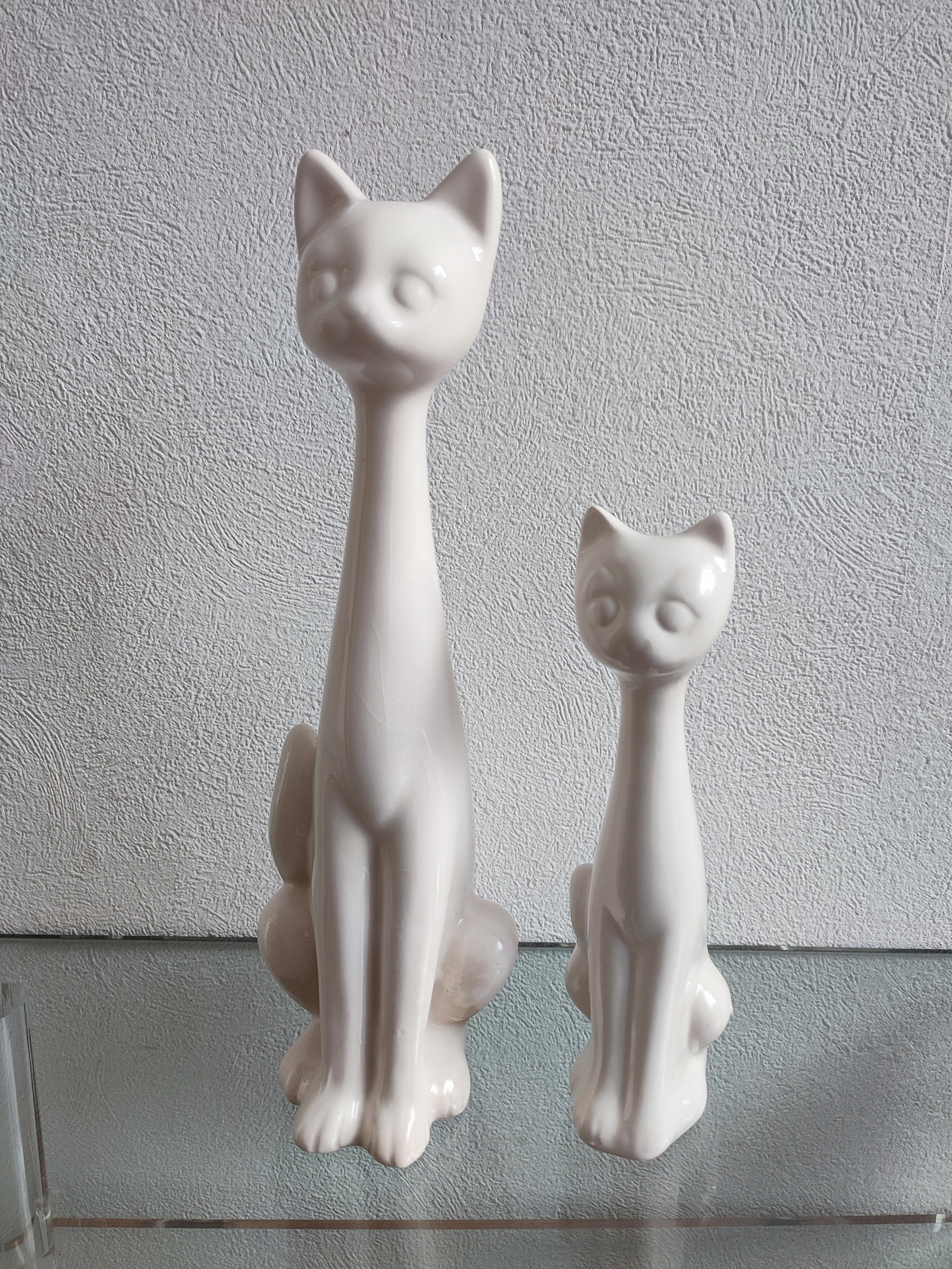 レアMinou-ettes by C. Pradalie - 1985 Cat Vintage ceramic cat cat figurine white retro | €35 | Whoppah