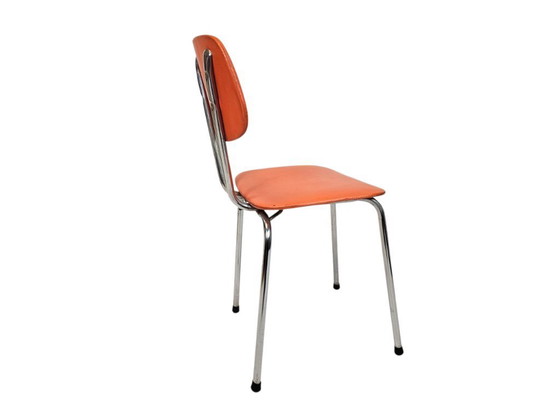 Image 1 of Vintage - Space Age - Soudeurop - attr. Rudy Verelst - chroom - skai -70s