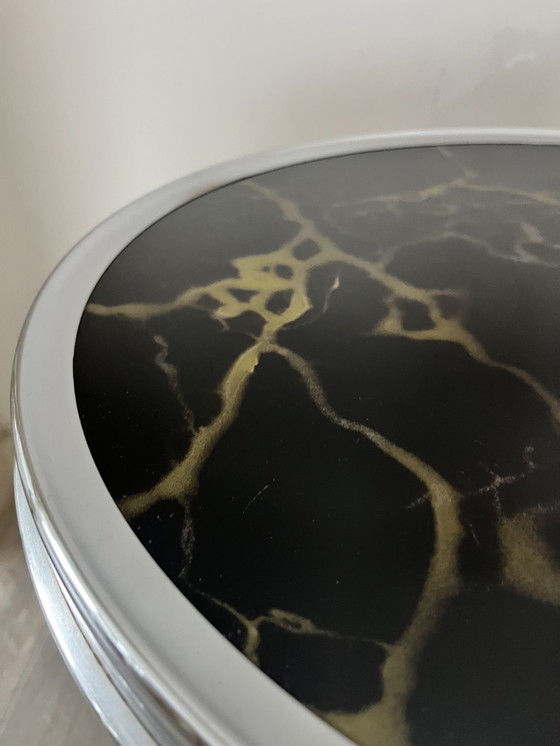 Image 1 of Pratique Art Déco Bijzettafel avec schildpad Shell Accenten