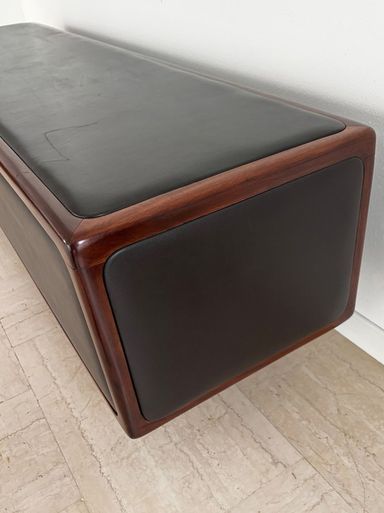 Credenza in legno e pelle, Finlandia, anni '50 – Credenze con vetrina, Scandinavian (photo 14 of 21)