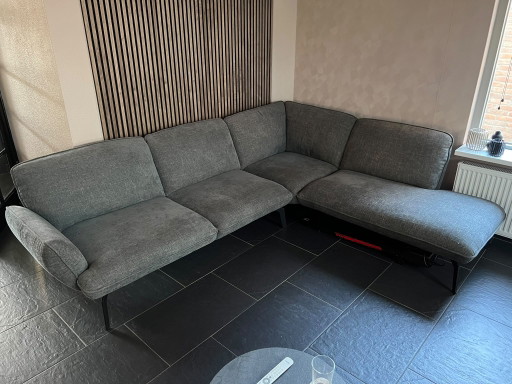 Canapé d'angle Montel Monaco gris foncé