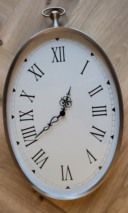 Ovale Taschenuhr-Wanduhr