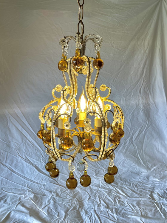 Image 1 of Lampadario di cristallo barocco